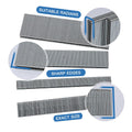 18 Gauge 1/4 Inch Narrow Crown Staples 4 Assorted Sizes 1600-Count | 400 PCS per Size: Galvanized Staples 1/2", 3/4", 1" & Brad Nails 5/8" fit