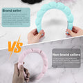 Spa Headbands for Washing Face or Facial, Set of 2 Skincare Headbands, Terry Cloth Headband Wash Combo Pack - Puffy Makeup Washing, Mask, Skin