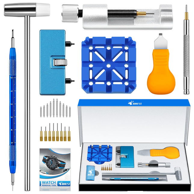 JOREST Watch Repair Tool Kit for Battery Replacement, Strap Adjustment Resizing,