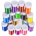 LEOBRO Glitter, 18 Pack Fine Glitter, Craft Glitter Powder Shake Jar, Multi Assorted Set Extra Fine Glitter for Resin Art Crafts Tumbler Scrapbook
