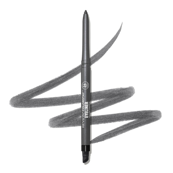 REVLON ColorStay Pencil Waterproof Eyeliner, 204 Charcoal, 0.01 oz Charcoal 0.01 Ounce (Pack of 1)