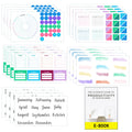 Ultimate Productivity Stickers Set - Large Value Pack of 20 Planner Sticker Sheets - Calendars, to Do Lists, Habit Trackers, Goals - Accessories &