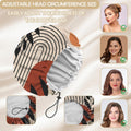 2 PCS Shower Cap Adjustable Reusable Double Waterproof Layer Elastic Hair Bath Cap Cute Aesthetic for Women Girls-Leaf I6-Leaf