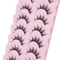 Manga Lashes Natural Look False Eyelashes Anime Lashes Mink Wispy Fluffy Spiky 3D Volume Eyelashes Pack Korean Japanese Asian Cosplay Fake