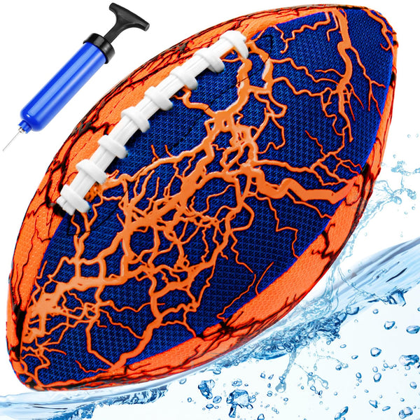 Jasonwell Waterproof Football Pool Toys - Strong Grip Soft Football for All-Weather Play Pool Games Beach Toys Water Footballs Outdoor Sports Toy
