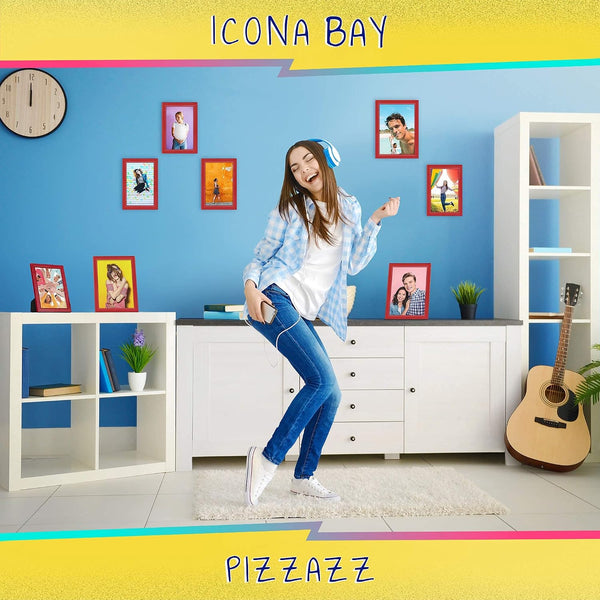 Icona Bay 5x7 Picture Frame, Red Colored Solid Wood Scandinavian Style Frame for Photo, Pizzazz Collection | Icona Bay sturdy wooden photo frame,