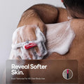 Caveem Exfoliating Body Scrubber, Bath and Body Scrub Buffer, Body Exfoliator for Remove Dead Skin, Gentle and Rough Lightweight Sponge for Shower