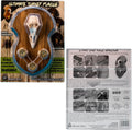 Ultimate Turkey Plaque by Illusion | Turkey Mounting Kit | Rustic Wall Mount Display Plaque | European Turkey Skull Included | Turkey Beard, Fan,