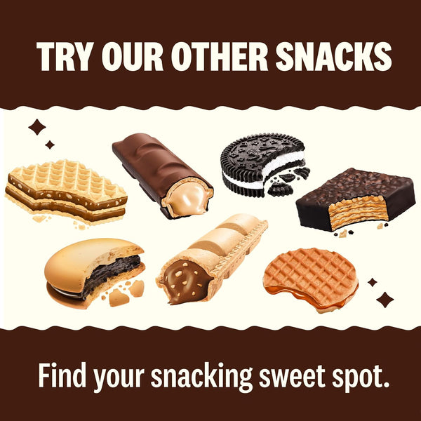 Rip Van Wafels Dutch Caramel & Vanilla Stroopwafels, Healthy Snacks, Non-GMO, Low Calorie, Low Sugar (3g), Office Snacks, Keto Friendly, 12 Count