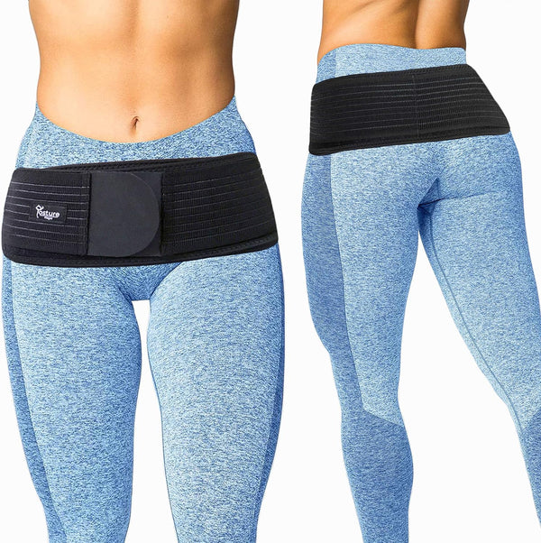 Posture Magic Sacroiliac SI Joint Support Belt for Women and Men - Reduce Sciatic, Pelvic, Lower Back and Leg Pain - Stabilize SI Joint (Regular