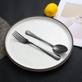 Set of 12, Stainless Steel Dinner Forks and Spoons Silverware Set, Heavy-Duty Forks (8 Inch) and Spoons (6.7 Inch) Cutlery Set, Dishwasher Safe