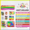 WAU CRAFTS Arts and Crafts Supplies for Kids - 1750 pcs Crafting for School Kindergarten Homeschool - Supplies Set for Craft Art - Supply Kit for
