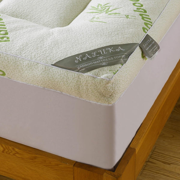 Bamboo_Viscose Mattress Topper Twin Size, Cooling Extra Thick Breathable Mattress pad, 8-21”Deep Pocket Soft Quilted Fitted Mattress Cover with