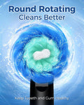 Rotating Electric Toothbrush for Adults with 8 Brush Heads, Sensitive Gum Care Electric Toothbrush with 3 Modes and 2 Min Smart Timer,
