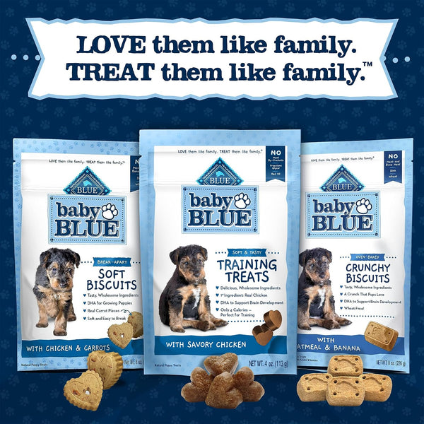 Blue Buffalo Baby Blue Training Treats Natural Puppy Soft Dog Treats, Savory Chicken 4-oz Bag 4 Ounce (Pack of 1)