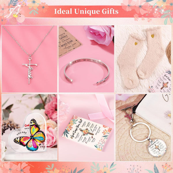 12PCS Christian Gifts for Women Faith,Inspirational Gifts for Women,Christian Birthday Gifts,Spiritual Religious Gifts, Get Well Soon Gifts for