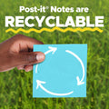 Post-It Pop-Up Notes Dispenser, Organizes Desk & Keeps Notes Nearby, Black Base, Clear Top, Includes 50 Sheets of 3 in X 3 in Canary Yellow Sheets