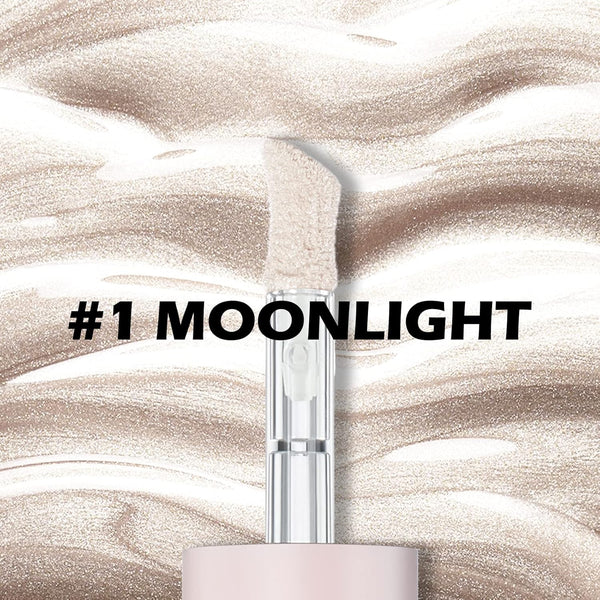 Erinde Liquid Highlighter, Face Bronzer Stick, Natural Glossy Finish, Lightweight Blendable Silky Smooth Cream Illuminator, Cruelty-Free, 01#