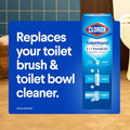 Clorox ToiletWand Toilet Bowl Cleaner- Toilet Brush, Storage Caddy and 16 Disinfecting Refill Heads 16 Count (Pack of 1)
