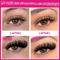 Fowendia Lash Clusters Kit Fluff 80D 100D Individual Lashes D Curl Cluster Eyelash Extensions 10-18mm DIY Lash Extension Kit Lash Bond and Seal