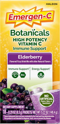 Emergen-C Elderberry Fizzy Drink Mix, Elderberry Immune Support, Natural Flavors, With High Potency Vitamin C, 18 Count Elderberry 5.2 Ounce (Pack