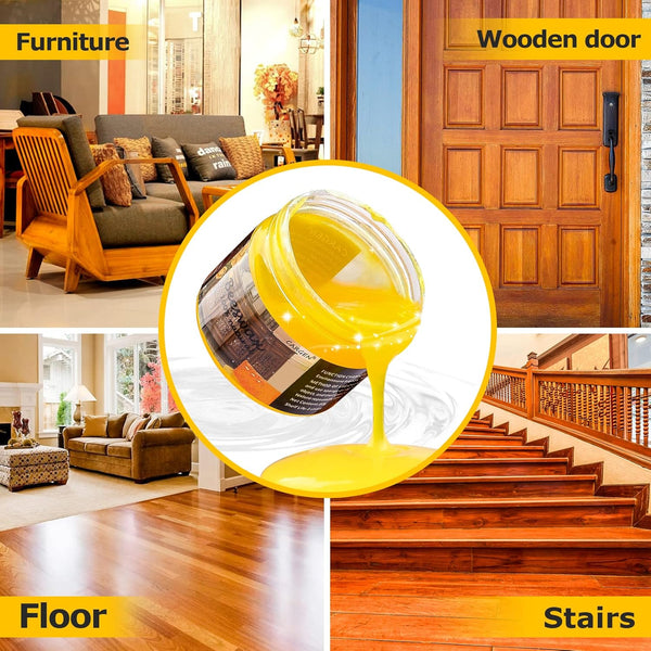 CARGEN Beeswax Furniture Polish, Wood Seasoning Beeswax for Furniture Wood Wax for Dining Table Floor Doors Chairs Cabinets to Protect and Care