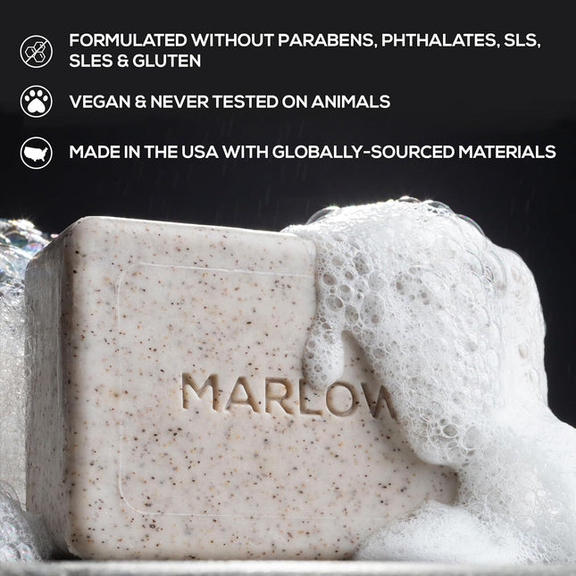 No. 102 Men'S Body Scrub Soap 7Oz (Variety Trio) Best Exfoliating Body Soap Bars