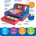 Learning Resources Pretend & Play Teaching Cash Register, 73 Piece Set, Ages 3+, Talking Register, Counting Activities, Money Management