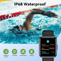 Fitness Tracker Watch with Heart Rate, No App No Phone Required, Pedometer Black