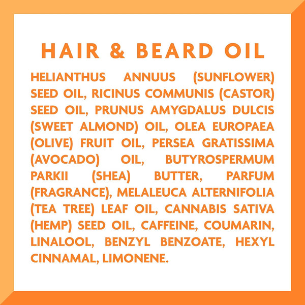 Cantu for Men Hair & Beard Oil, 3.4 Fl Oz