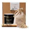 Relaxing Bath Gift Set, Luxury Spa Gifts for Women, Self Care Products for Women and Men, Calm Essential Oil Roller, Oatmeal Lavender Bath Soak &