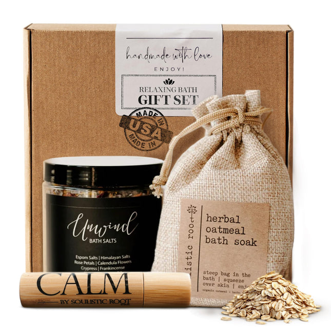 Relaxing Bath Gift Set, Luxury Spa Gifts for Women, Self Care Products for Women