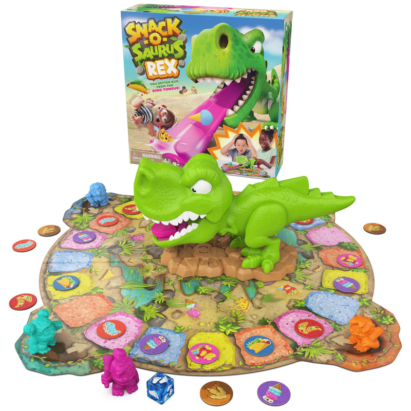 Spin Master Games Snack-O-Saurus Rex Hungry Dinosaur Kids Board Game Multi Color