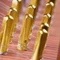 16pcs Gold Tuning Pin with L-shape Wrench Gooseneck Hammer Lever | With Dust-free Cloth,Widely for Lyre Harp, Zithers, Harpsichord Dulcimer, and