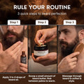 Detroit Grooming Co. Beard Oil & Beard Butter Bundle – Corktown (Vanilla, Tobacco & Cedarwood Scent) – Beard Hydration Set with Vitamin E &
