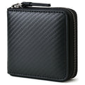 Alldaily RFID Blocking Wallets for Men with Zipper Bifold RFID Card Holder (Black)