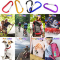 10 Pack 3'' Aluminum Spring Snap Hook Carabiner D Ring Carabiner Clip Camping Accessories Fishing Hiking Traveling and Keychain Craebuer