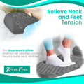 Sivan Health and Fitness Acupressure Mat and Pillow Set - Grounding Mat for Stress, Back & Neck Pain - Acupuncture Point Massage Mat for Muscle