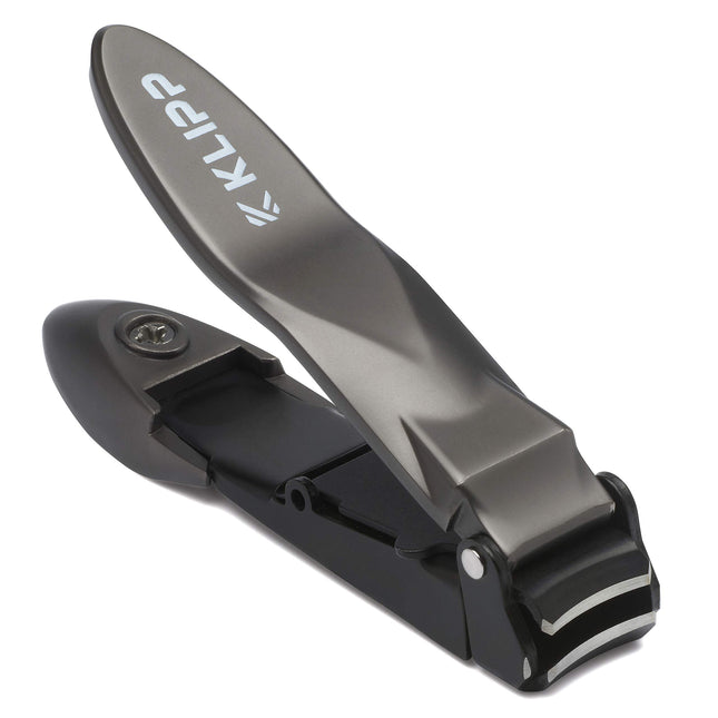 Nail Clippers for Men with Catcher - KLIPP Heavy Duty Razor-Sharp Self-Collectin