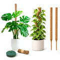 EcoNour 2 Pack Moss Poles for Plants – 28" Monstera Plant Support Stakes, Coir Plant Sticks for Indoor Climbing Plants, Pothos, Philodendron &