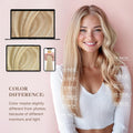 GOO GOO I Tip Hair Extensions Real Human Hair, 14inch 50g 100S, Cold Fusion I Tip Hair Extensions,18A/613A Dark Blonde Highlighted Bleach Blonde