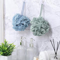 Sunnyray 4 Pack Loofah Bath Sponge Lace Mesh Set Large 60G Shower Poufs Body Scrubber Bath Loofah Ball Body Wash Sponge Exfoliating Scrubber Luffa