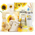 Gifts for Women, Sending Sunflower Gifts for Mom, 10 Pcs Spa Gifts for Women, Birthday Gift Sets, Gifts for Her, Unique Holiday Gift Basket for