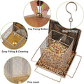 Bird Feeder, Heavy Duty Metal Bird Feeders for Outdoor Hanging, 3.5LB Large Capacity Wild Birdfeeder for Garden Yard outside Backyard