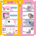 21-Piece Unicorn Gift Set for Girls Ages 3-8 | Soft Plush Stuffed Animals & Dress-Up Accessories Bundle | Idea Birthday Gifts, Christmas Presents,