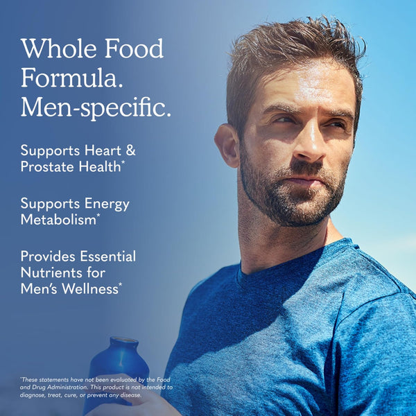 Garden of Life Once Daily Whole Food Multivitamin for Men, Organic Mens Vitamins & Minerals, Vitamin C, Zinc, Vegan, for Health & Well-Being, 60