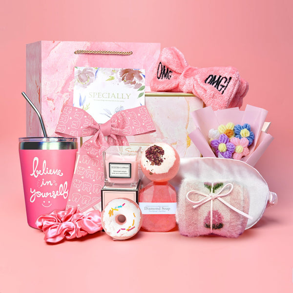 Reekei Get Well Soon Care Package,15Pcs Gifts Set- Birthday Gifts for Women - Funny Gift Ideas for Friends, Coworkers, Wife, Mom,