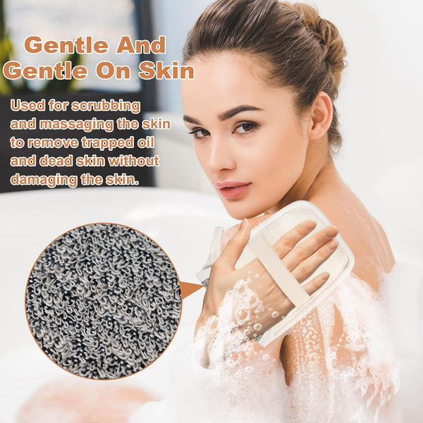 OWIIZI Bar Soap Scrubber Pouch Exfoliating Body Sponge, Bath Scrub Soap Bags for Soap Bars, Soap Saver Exfoliator Shower Pad Lather Sock for Men