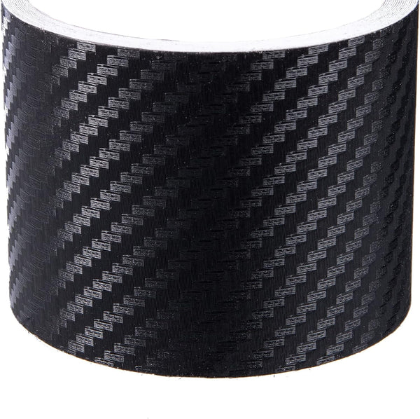Carbon Fibre Detailing Vinyl Wrap Tape Roll DIY for Black Out Chrome Delete Window Trim Door Trim (2" X 30Ft)