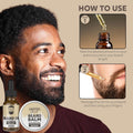 Beard Care Kit - Softer, Smoother, Moisturized Beard - Beard Oil and Balm - Gift Set (Sandalwood Bourbon)